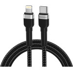 Wozinsky Lightning / USB-C PD 30W cable 1 m - black - (WNBCL1)