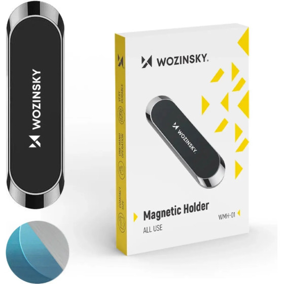 Wozinsky Magnetic Dashboard Mount Adhesive Black (WMH-01) - (Wozinsky WMH-01 magnetic 3M-tape Holder kit)