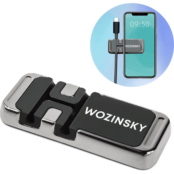 Wozinsky Magnetic Phone Holder with Cable Organizer - (WMCDO-B1)