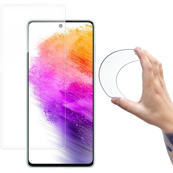 Wozinsky Nano Flexi Hybrid Flexible Glass Film Samsung Galaxy A73 Tempered Glass - (Wozinsky Tempered glass Nano Samsung A73)