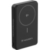 Wozinsky Powerbank 22.5W PD Qi2 10000 mAh, with stand, 1x USB-A, 1x USB-C - black - (WLWP-10KA0Y3S)