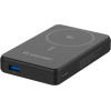 Wozinsky Powerbank 22.5W PD Qi2 10000 mAh, with stand, 1x USB-A, 1x USB-C - black - (WLWP-10KA0Y3S)