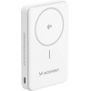 Wozinsky Powerbank 22.5W PD Qi2 10000 mAh, with stand, 1x USB-A, 1x USB-C - white - (WLWP-10KA0Y3WS)
