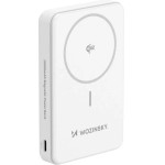 Wozinsky Powerbank 22.5W PD Qi2 10000 mAh, with stand, 1x USB-A, 1x USB-C - white - (WLWP-10KA0Y3WS)
