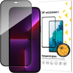 Wozinsky Privacy Glass Tempered Glass for iPhone 14 Pro Max with Anti Spy Privatizing Filter - (Wozinsky Tempered glass PRIVACY Full glue IPHONE 14 PRO MAX BLACK)