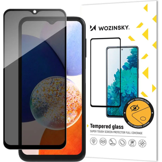 Wozinsky Privacy Glass tempered glass for Samsung Galaxy A13 with Anti Spy privacy filter - (Wozinsky Tempered glass PRIVACY Full glue Samsung A13 BLACK)