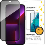 Wozinsky Privacy glass with Anti Spy filter for iPhone 15 Pro Privacy Glass - black