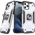 Wozinsky Ring Armor case for iPhone 14 Pro Max armored cover magnetic holder ring silver - (Wozinsky Ring Armor IPHONE 14 PRO MAX Silver)