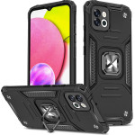Wozinsky Ring Armor case for Samsung Galaxy A03 armored cover magnetic holder ring black - (Wozinsky Ring Armor Samsung A03 166 Black)