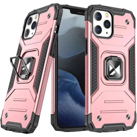 Wozinsky Ring Armor Case Kickstand Tough Rugged Cover for iPhone 13 mini rose - (Wozinsky Ring Armor iPhone 13 Mini rose Gold)