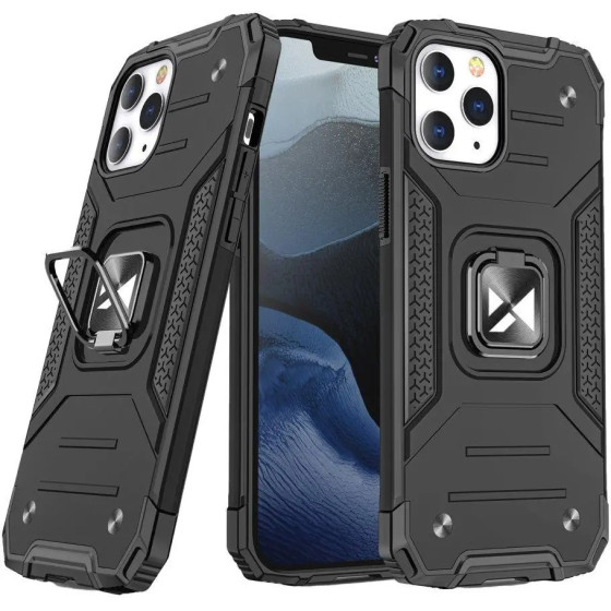 Wozinsky Ring Armor Case Kickstand Tough Rugged Cover for iPhone 13 Pro Max black - (Wozinsky Ring Armor iPhone 13 PRO MAX Black)