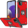 Wozinsky Ring Armor Case Kickstand Tough Rugged Cover for Samsung Galaxy A22 4G red - (Wozinsky Ring Armor Samsung A22 4G Red)