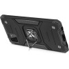 Wozinsky Ring Armor Case Kickstand Tough Rugged Cover for Samsung Galaxy A22 4G silver - (Wozinsky Ring Armor Samsung A22 4G Silver)