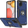 Wozinsky Ring Armor Case Kickstand Tough Rugged Cover for Samsung Galaxy A42 5G blue - (Wozinsky Ring Armor Samsung A42 5G Blue)
