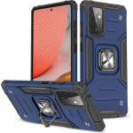 Wozinsky Ring Armor Case Kickstand Tough Rugged Cover for Samsung Galaxy A72 4G blue - (Wozinsky Ring Armor Samsung A72 4G Blue)
