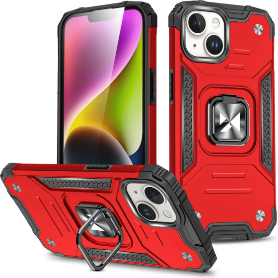 Wozinsky Ring Armor iPhone 15 Plus iPhone 15 Plus Ring Armor Case - Red - (Wozinsky Ring Armor IPHONE 15 PLUS Red)