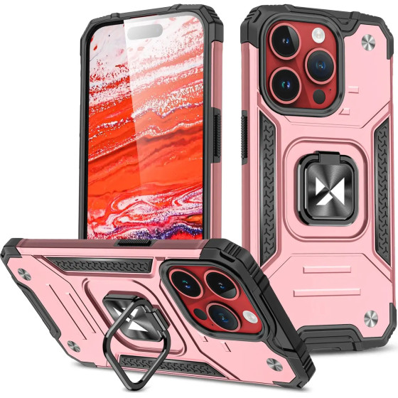 Wozinsky Ring Armor iPhone 15 Pro Max Ring Armor Case - Gold - (Wozinsky Ring Armor IPHONE 15 PRO MAX Gold)