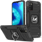 Wozinsky Ring Armor tough hybrid case cover + magnetic holder for Samsung Galaxy A03s black - (Wozinsky Ring Armor Samsung A03S (166) Black)