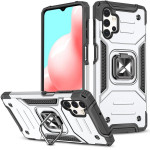 Wozinsky Ring Armor tough hybrid case cover + magnetic holder for Samsung Galaxy A73 silver - (Wozinsky Ring Armor Samsung A73 Silver)