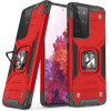 Wozinsky Ring Armor tough hybrid case cover + magnetic holder for Samsung Galaxy S22 Ultra red - (Wozinsky Ring Armor Samsung S22 Ultra Red)