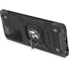 Wozinsky Ring Armor tough hybrid case cover + magnetic holder for Samsung Galaxy S22 Ultra silver - (Wozinsky Ring Armor Samsung S22 Ultra Silver)