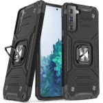 Wozinsky Ring Armor Tough Hybrid Case Cover + Magnetic Mount for Samsung Galaxy S22 + (S22 Plus) Black - (Wozinsky Ring Armor Samsung S22 Plus Black)