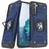 Wozinsky Ring Armor Tough Hybrid Case Cover + Magnetic Mount for Samsung Galaxy S22 + (S22 Plus) Blue - (Wozinsky Ring Armor Samsung S22 Plus Blue)