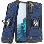 Wozinsky Ring Armor Tough Hybrid Case Cover + Magnetic Mount for Samsung Galaxy S22 + (S22 Plus) Blue - (Wozinsky Ring Armor Samsung S22 Plus Blue)