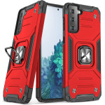 Wozinsky Ring Armor Tough Hybrid Case Cover + Magnetic Mount for Samsung Galaxy S22 + (S22 Plus) Red - (Wozinsky Ring Armor Samsung S22 Plus Red)