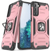 Wozinsky Ring Armor Tough Hybrid Case Cover + Magnetic Mount for Samsung Galaxy S22 Ultra gold - (Wozinsky Ring Armor Samsung S22 Ultra pink)