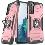 Wozinsky Ring Armor Tough Hybrid Case Cover + Magnetic Mount for Samsung Galaxy S22 Ultra gold - (Wozinsky Ring Armor Samsung S22 Ultra pink)