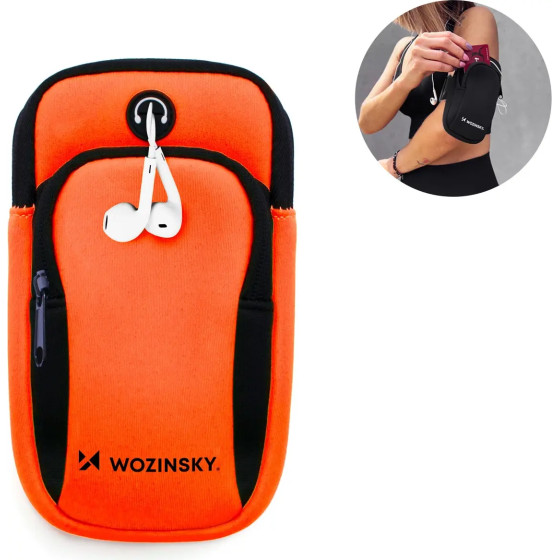 Wozinsky running phone armband orange - (WABOR1)