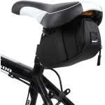 Wozinsky small bicycle saddle bag 0.6 l black black) - (WBB8BK)