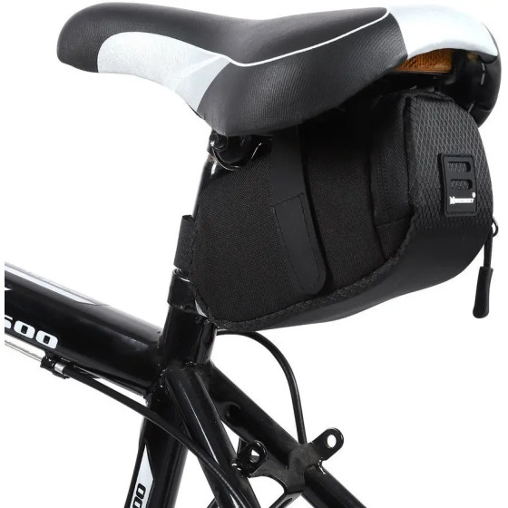 Wozinsky small bicycle saddle bag 0.6 l black black) - (WBB8BK)