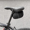 Wozinsky small bicycle saddle bag 0.6 l black black) - (WBB8BK)