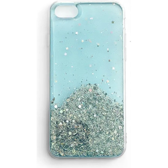 Wozinsky Star Glitter Shining Cover for Samsung Galaxy A30 blue - (Star glitter case Samsung A30 Blue)