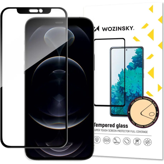 Wozinsky super tough Full Glue full screen tempered glass with Case Friendly frame iPhone 14 Max / 13 Pro Max black - (Wozinsky Tempered glass Full Glue iPhone 14 Plus / 13 PRO MAX 6,7 black)