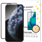 Wozinsky super tough full glue tempered glass full screen with frame case friendly Apple iphone 11 pro / iphone xs / iphone x black - (Tempered glass Full glue iphone 5.8 black)