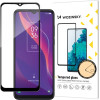 Wozinsky super tough Full Glue tempered glass full screen with frame Case Friendly TCL 306 black