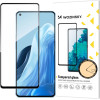 Wozinsky Tempered Glass Full Glue Super Tough Screen Protector Full Coveraged with Frame Case Friendly for Oppo Reno7 Pro 5G black - (Wozinsky Tempered glass Full Glue OPPO Reno 7 Pro 5G Black)