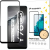 Wozinsky Tempered Glass Full Glue Super Tough Screen Protector Full Coveraged with Frame Case Friendly for Vivo Y76 5G / Y76s / Y74s black - (Wozinsky Tempered glass Full Glue Vivo Y76 5G/Y76s/Y74s Black)