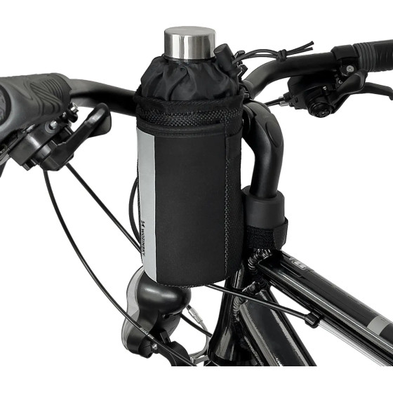 Wozinsky thermal water bottle bag for bike or scooter 1l black - (WBB29BK)