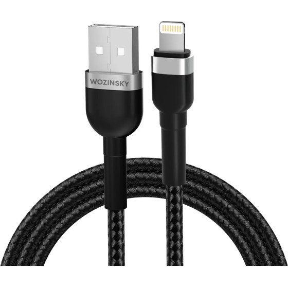 Wozinsky USB-A / Lightning 2.4A cable 1 m - black - (WNBAL1)