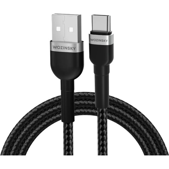 Wozinsky USB-A / USB-C 2.4A cable 2 m - black - (WNBAC2)
