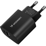 Wozinsky USB-A USB-C 20W wall charger - black - (WGWCB)