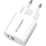 Wozinsky USB-A USB-C 20W wall charger - white - (WGWCW)