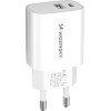 Wozinsky USB-A USB-C 20W wall charger - white - (WGWCW)