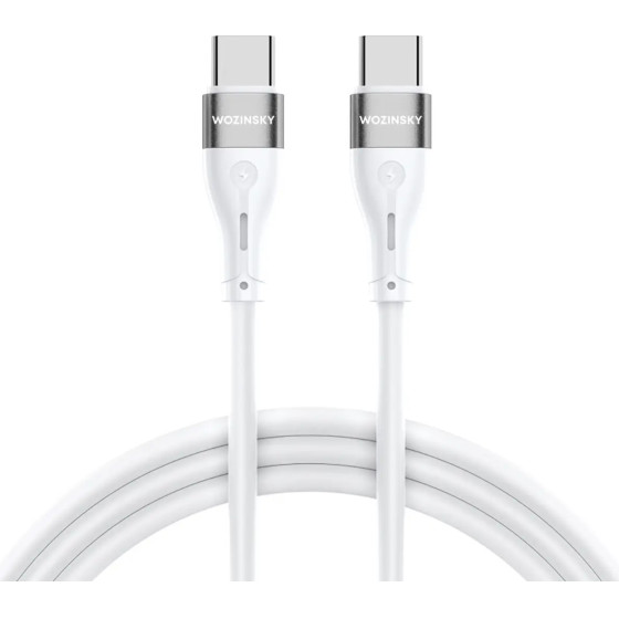 Wozinsky USB-C / USB-C PD 65W cable 1 m long - white - (WSTCC1)