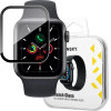 Wozinsky Watch Glass Hybrid Glass for Apple Watch 6 44mm / Watch 5 44mm / Watch 4 44mm / Watch SE 44mm Black