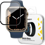 Wozinsky Watch Glass hybrid glass for Apple Watch 7 45 mm black